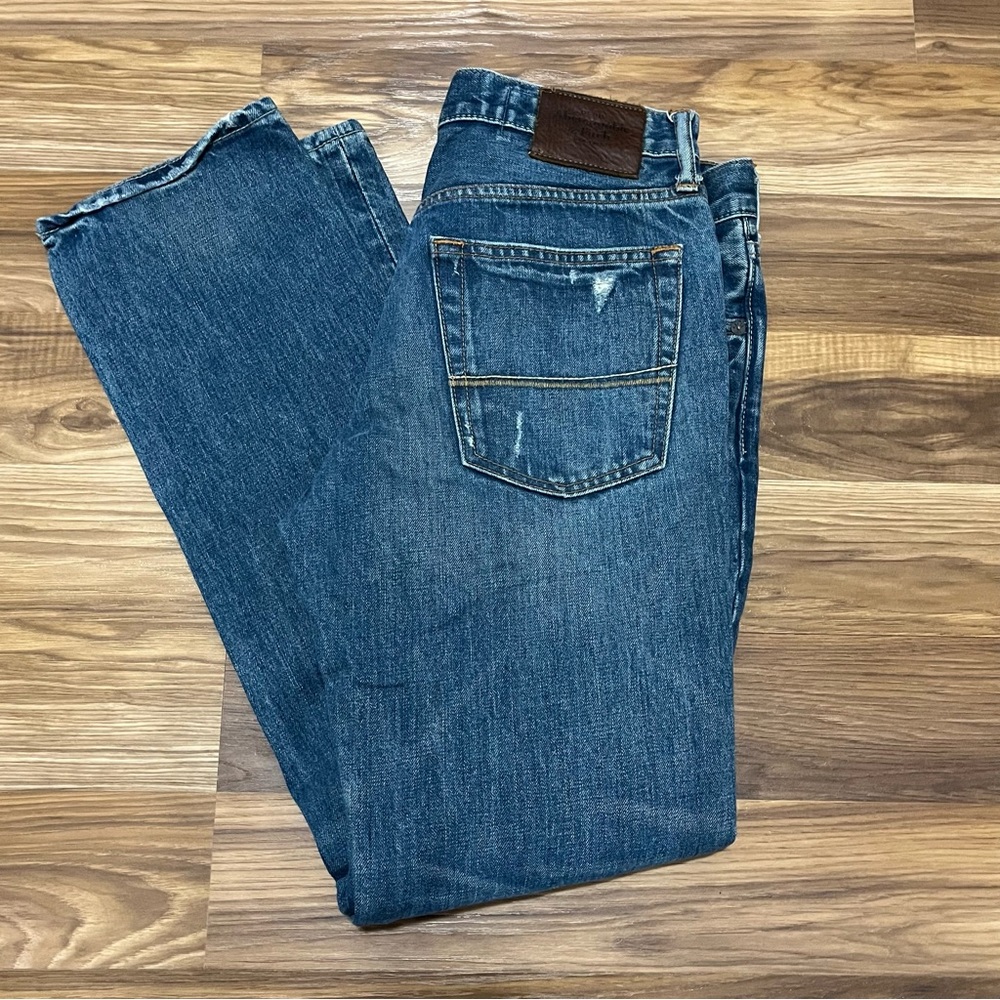 Abercrombie & Fitch Men’s Medium Wash Button Fly Skinny Jeans Size 31”x32”